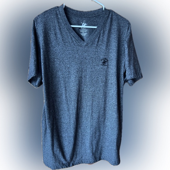 Men’s XL Beverly Hills Polo Club V-Neck T-Shirt. Gray in color - Picture 1 of 4